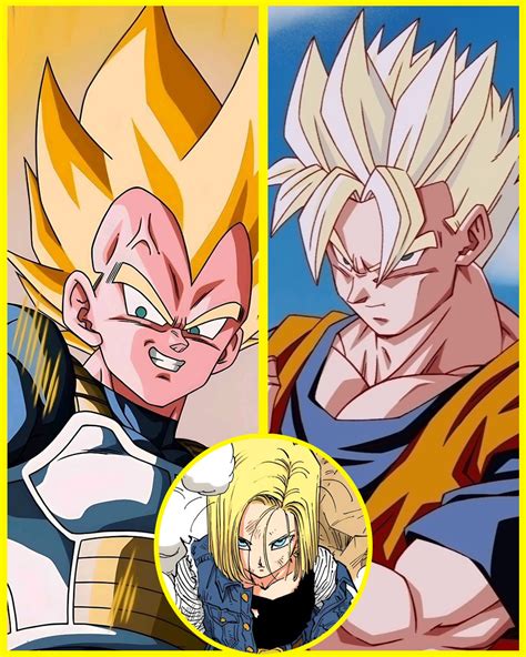 Vegeta luchando contra el Androide 17