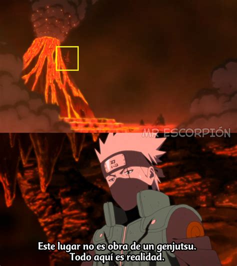 Dimensión de lava creada por Kaguya