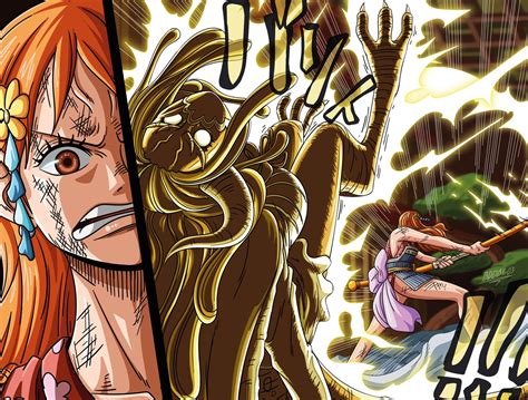Nami atacando a Ulti en el episodio 1038 de One Piece