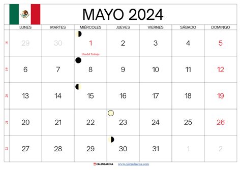 Calendario japonés con el 9 de mayo resaltado