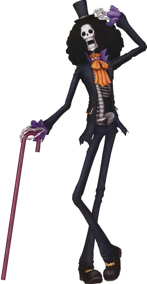 Ilustración de Brook, el esqueleto músico