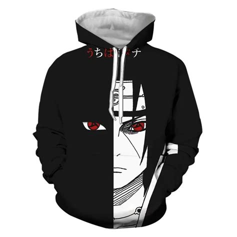 Sudadera con capucha de Naruto y Sasuke