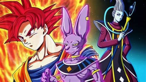 Goku entrenando con Bills y Whis