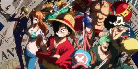 Luffy y su tripulación en una pose carismática