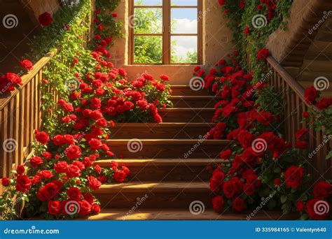 Una mansión adornada con rosas