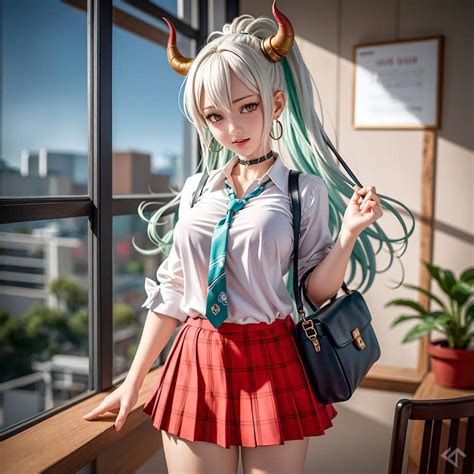 Personajes de One Piece en un escenario escolar