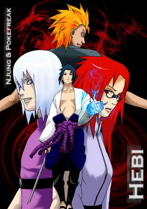 Equipo Hebi en búsqueda de Itachi