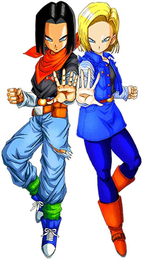 Androide Número 17 con su atuendo original de Dragon Ball Z