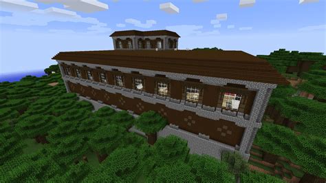 Ejemplo de una Mansión del Bosque en Minecraft