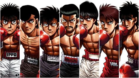 Personajes de Hajime no Ippo en el ring de boxeo