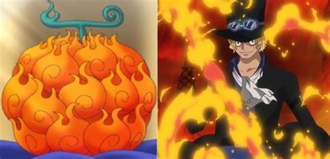 Sabo usando los poderes de la Mera Mera