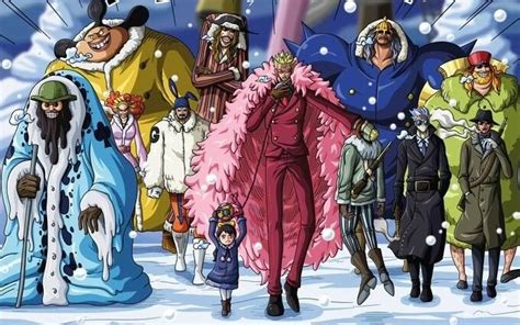 Retrato de la familia Donquixote, mostrando a Doflamingo, Rosinante y sus padres.