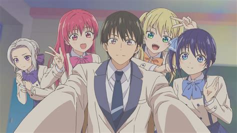 Ilustración de Naoya, Saki y Nagisa en una situación cómica