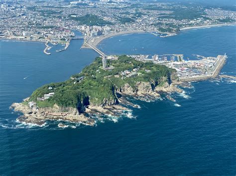 Mapa de la isla de Enoshima, Japón