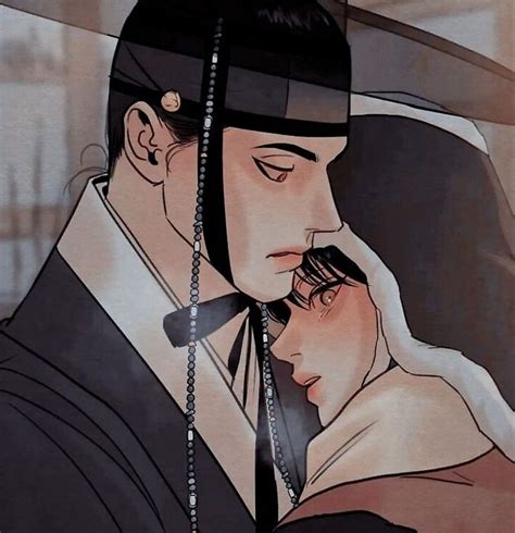 Ilustración de personajes de manhwa BL.