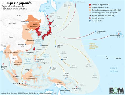 Mapa del Imperio Japonés durante el período Taishō