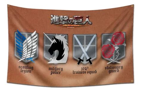 Símbolos de las fuerzas militares de Attack on Titan