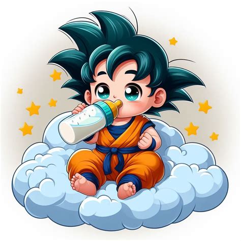 Ilustración de Son Goku bebé
