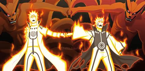 Minato sellando a Kurama en Naruto