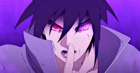 Sasuke Uchiha activando su Rinnegan
