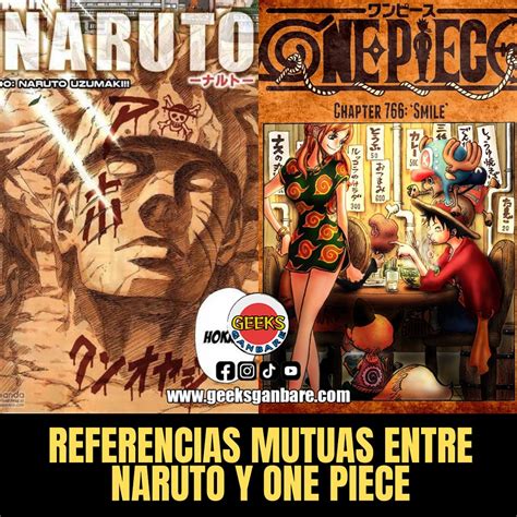 Detalles de Naruto en la portada del capítulo 766 de One Piece
