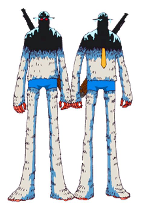 Hermanos Yeti Cool Brothers atacando a Zoro, Sanji y Brook