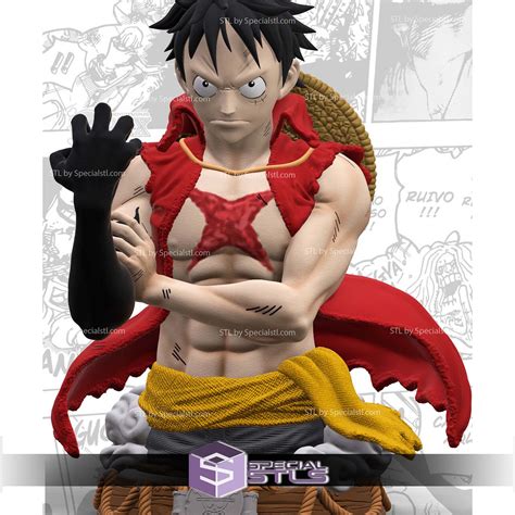 Luffy usando Busoshoku: Koka en su puño