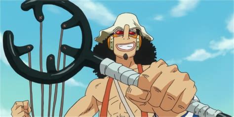 Usopp con su Kabuto Negro y Pop Greens