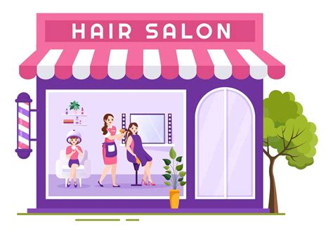 Ilustración de un salón de peluquería con un ambiente lúgubre y un personaje con una mirada perturbada