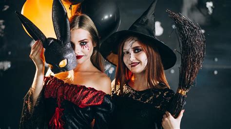 Chicas disfrazadas de Halloween
