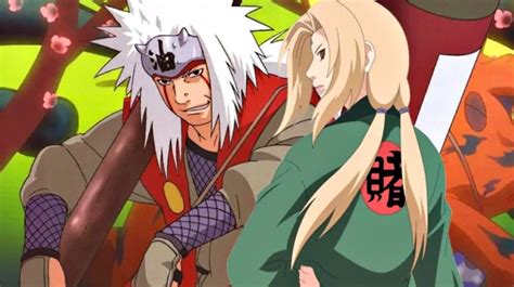 Jiraiya y Tsunade abrazados en la cama