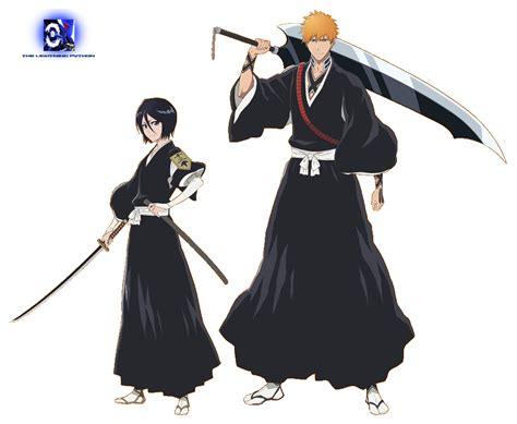 Rukia Kuchiki y Ichigo Kurosaki interactuando