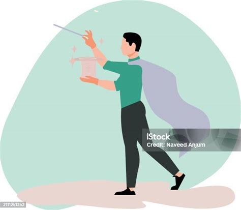 Ilustración de un mago realizando un truco de ilusionismo