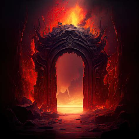 Puerta del Inframundo con inscripción