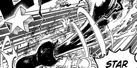 Luffy golpeando a Kizaru con Star Gun