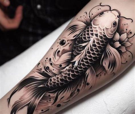 Tatuaje de carpa koi