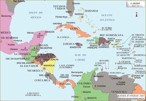 Mapa del Caribe con la ruta de François l'Olonnais