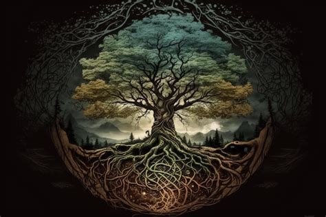Representación del Árbol Yggdrasil en Elbaf