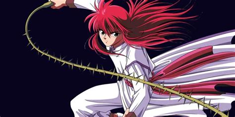 Kurama utilizando su Látigo de Rosa