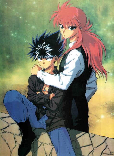 Kurama, Hiei y Yusuke enfrentando a Sensui