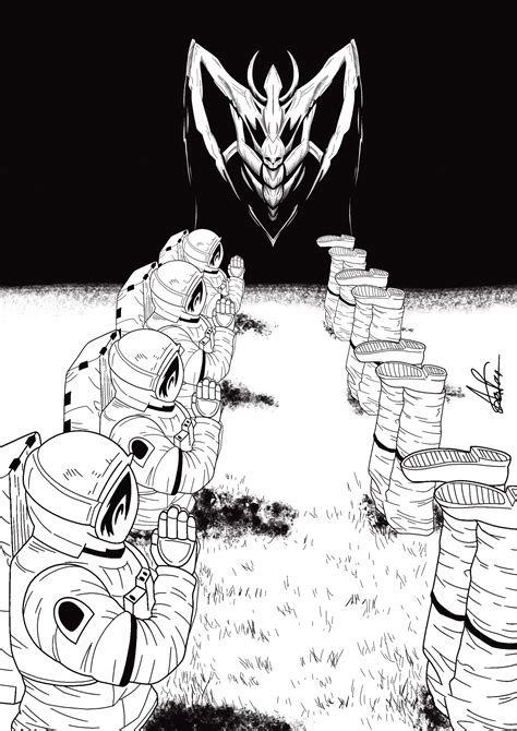 Ilustración del Demonio de la Oscuridad de Chainsaw Man