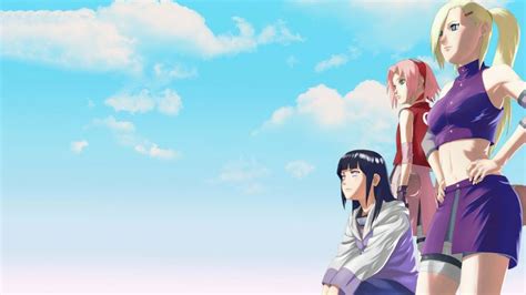 Sakura mirando fijamente a Hinata