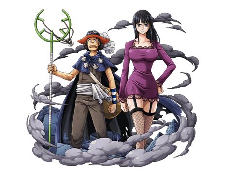 Usopp y Robin infiltrándose