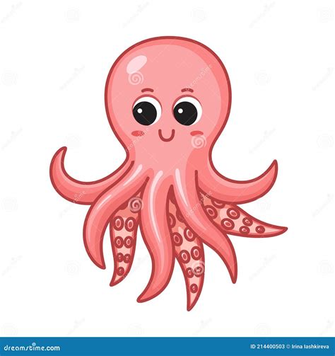 Ilustración de un pulpo tierno de Go for it, Nakamura!