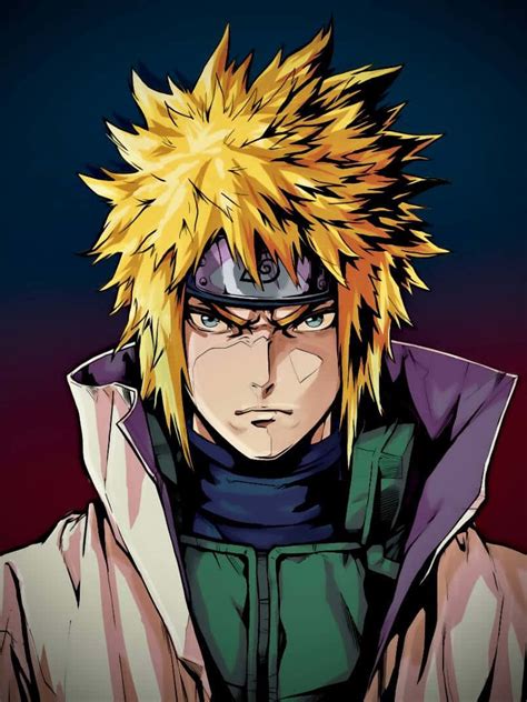Retrato de Namikaze Minato, el Resplandor Dorado