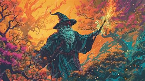 Ilustración de un hechizo Hadō en acción