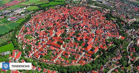 Detalle de la ciudad de Nördlingen, Alemania