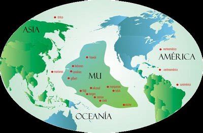 Mapa del Continente de Mu