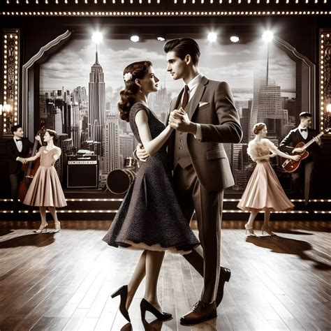 Pareja bailando swing