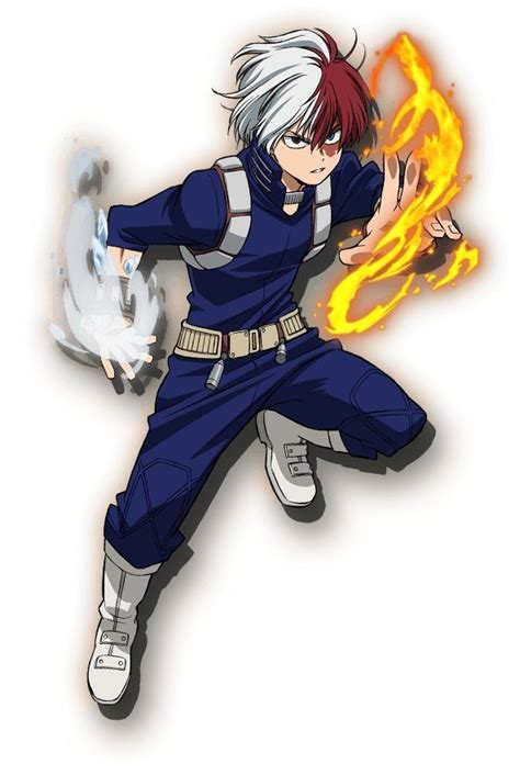 Shoto Todoroki en pose heroica